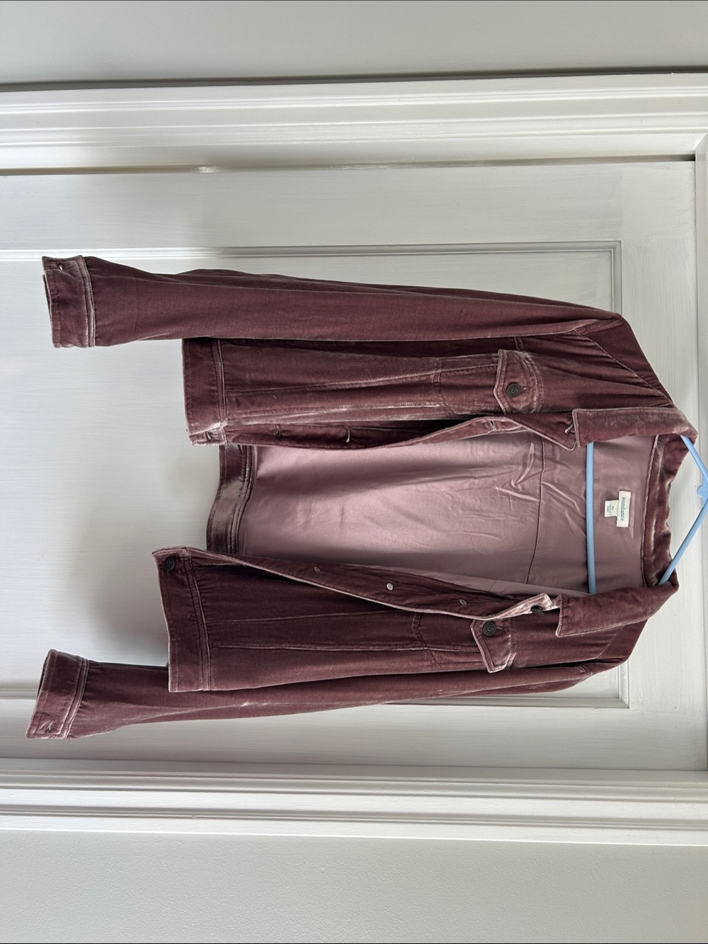 Sundance Velvet Jacket in Mauve Pink